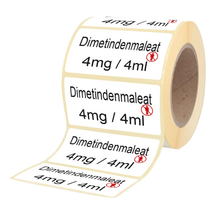 dimentindene maleate 4 mg / 4 ml - labels for ampoules