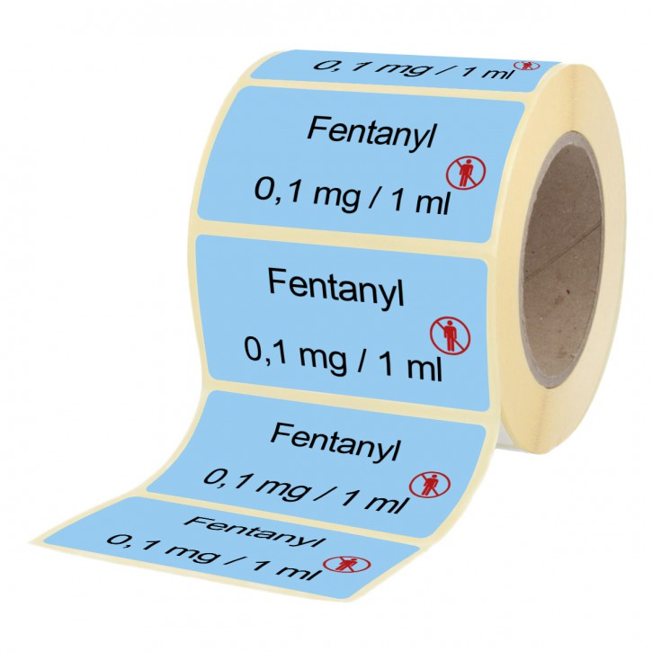 Fentanyl 0,1 mg  / 1 ml - Labels for Ampoules