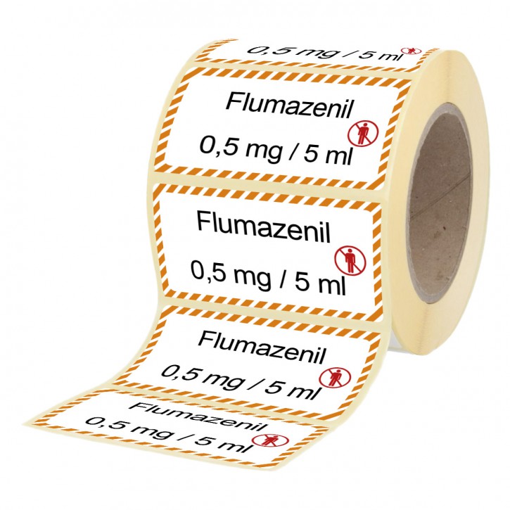 Flumazenil 0,5 mg / 5 ml - Labels for Ampoules