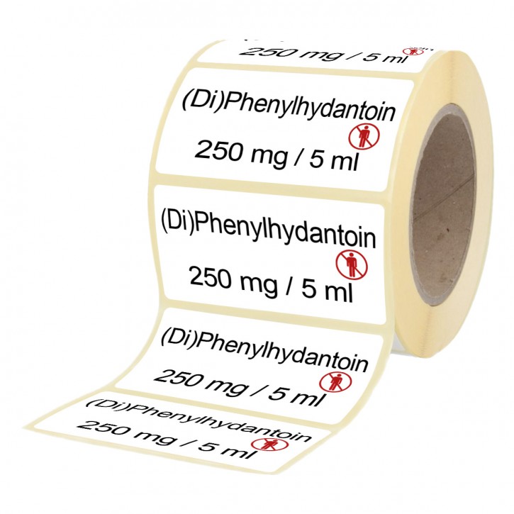 (Di)Phenylhydantoin 250 mg / 5 ml - Labels for Ampolues