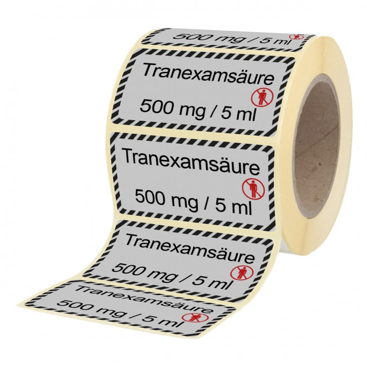 Tranexamsäure 500 mg / 5 ml - Labels for Ampoules