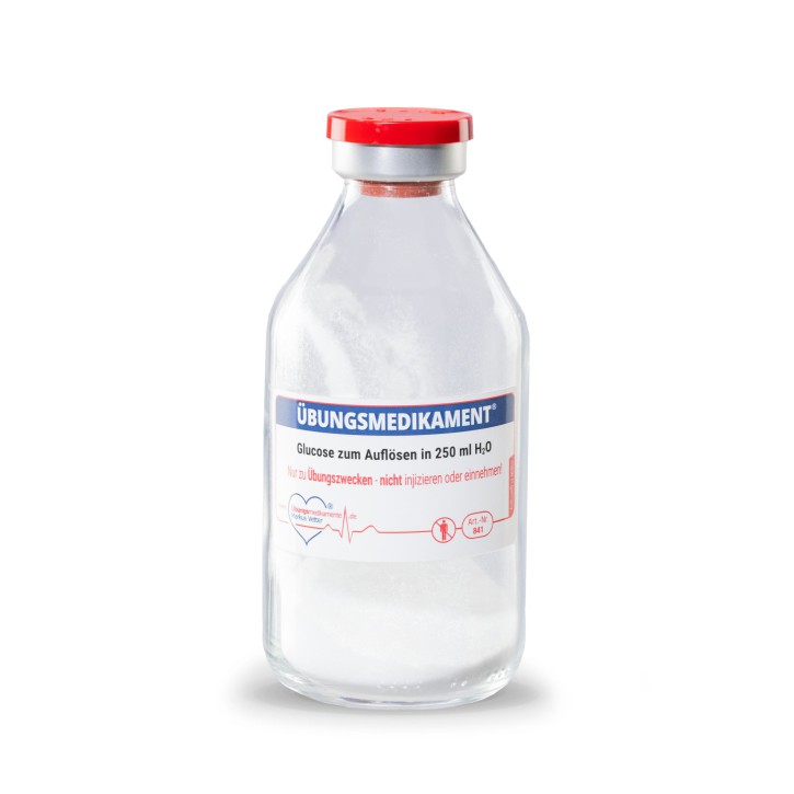 Infusionsflasche 250 ml mit ca. 10 g Trockenglucose  Flip-Off/  12 Stück