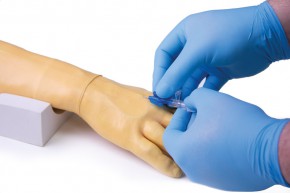 Training arm for intravenous injection and infusion